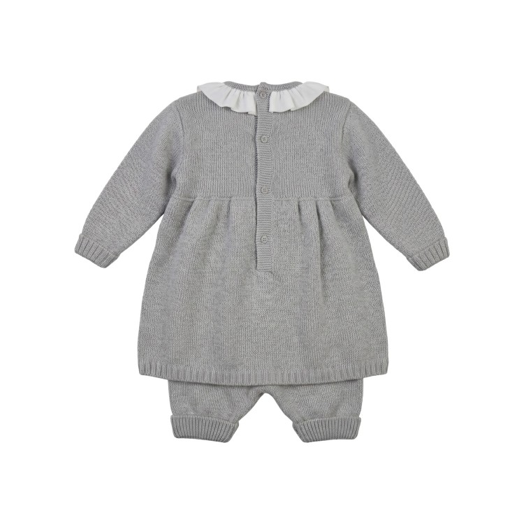 LITTLE BEAR Completo grigio abito e ghetta neonata