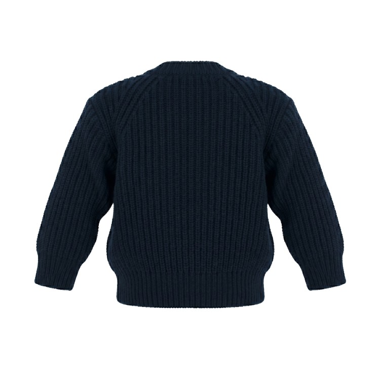LITTLE BEAR Giacca in lana blu neonato