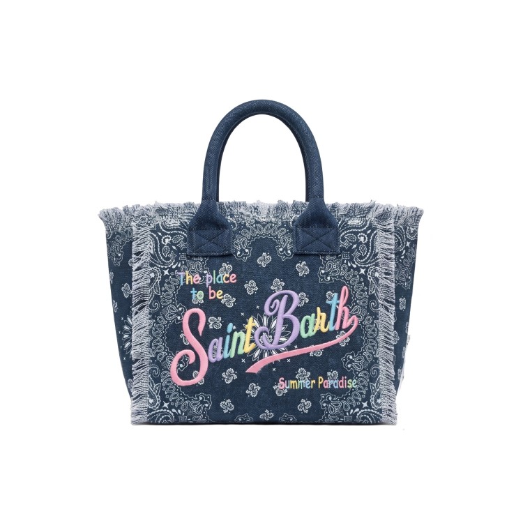 SAINT BARTH Borsa Colette denim bandana bambina