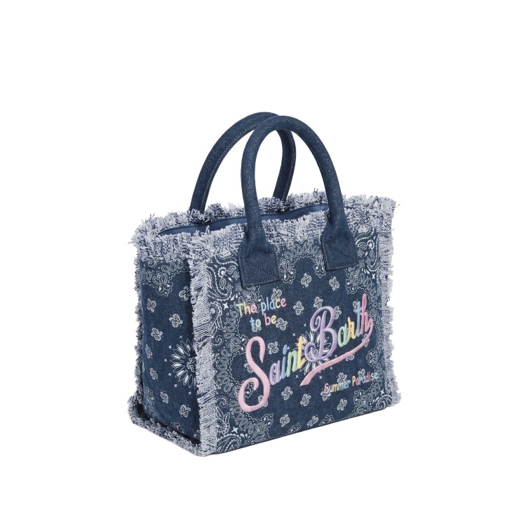 SAINT BARTH Borsa Colette denim bandana bambina