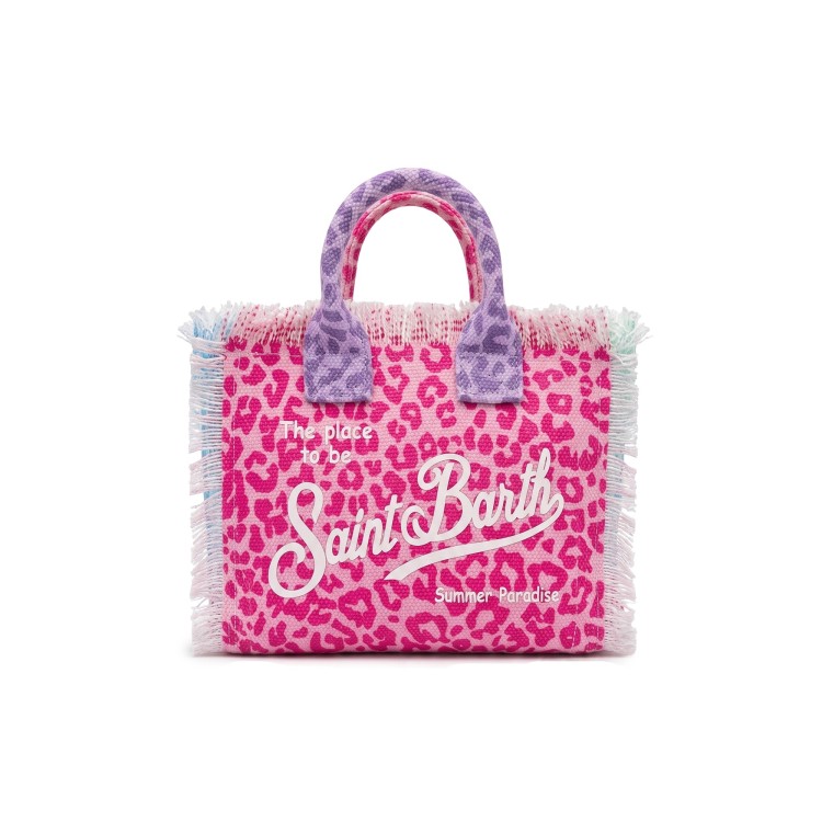 SAINT BARTH Borsa Vanity Mini leopardata multicolor bambina