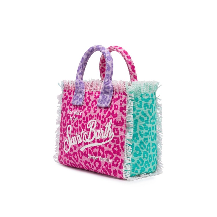SAINT BARTH Borsa Vanity Mini leopardata multicolor bambina