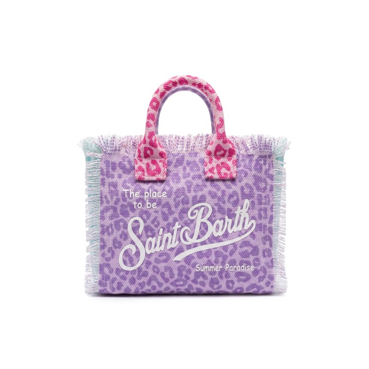 SAINT BARTH Borsa Vanity Mini leopardata multicolor bambina
