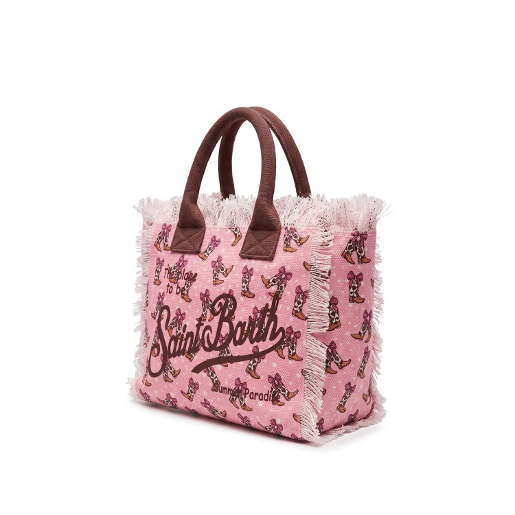 SAINT BARTH Borsa Colette rosa Cowgirl bambina
