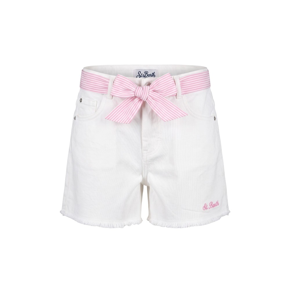 SAINT BARTH Shorts bianchi...