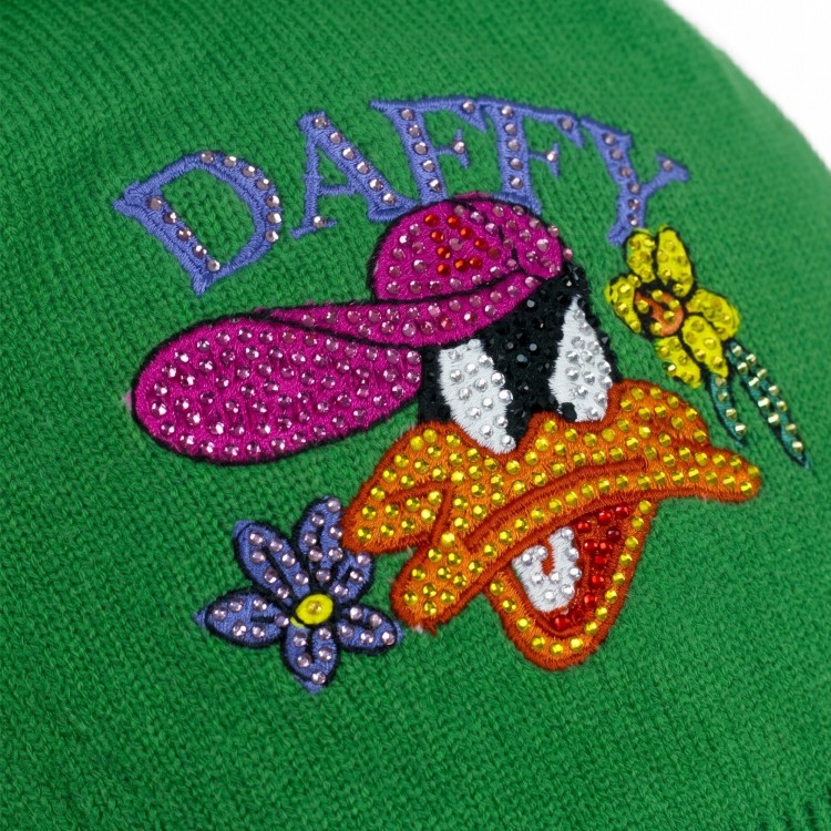 MONNALISA Cappello lana con ponpon verde bambina