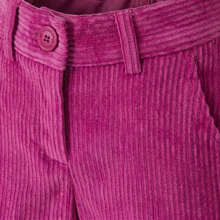 MONNALISA Pantalone fuxia in velluto bambina