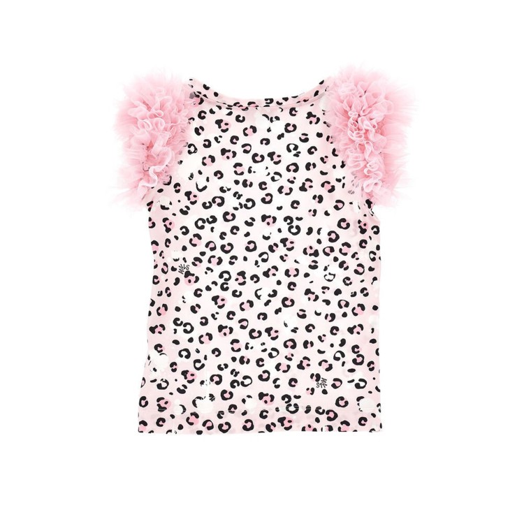 MONNALISA T-shirt fantasia rosa bambina