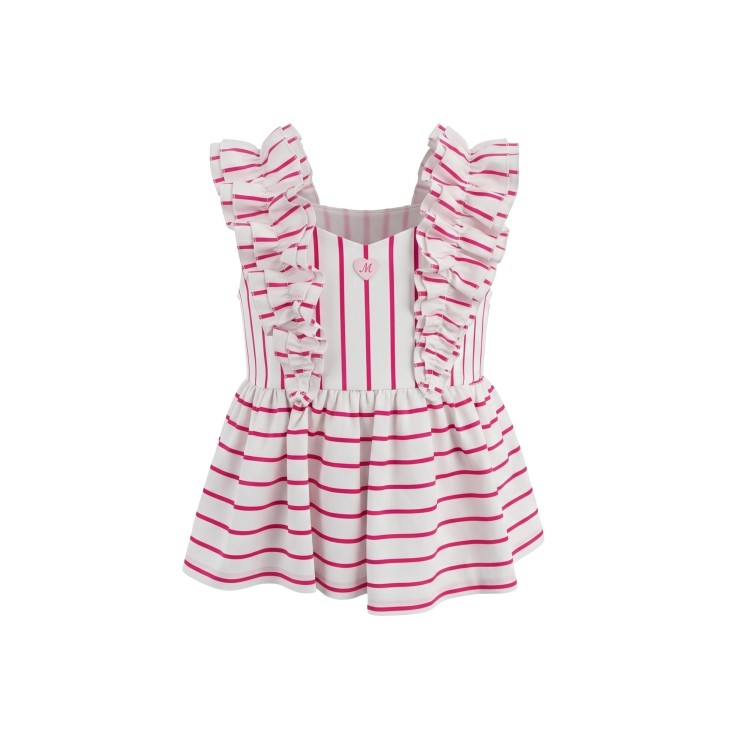 MONNALISA Top bianco-fucsia bambina