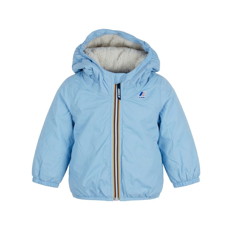 K-WAY Giubbino celeste neonato