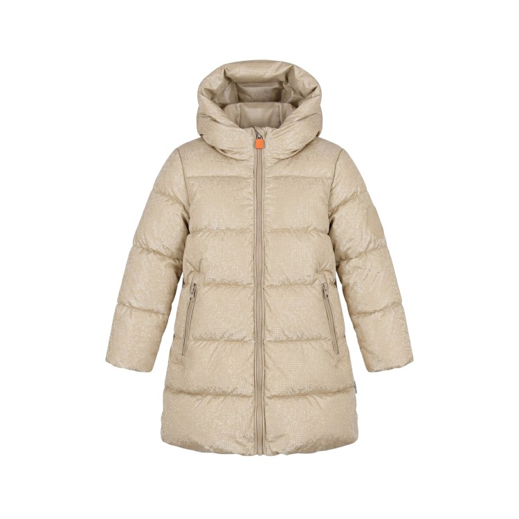 SAVE THE DUCK Giubbino beige imbottito e trapuntato bambina