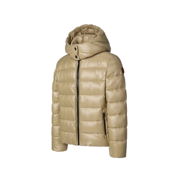 SAVE THE DUCK Piumino beige con cappuccio bambina