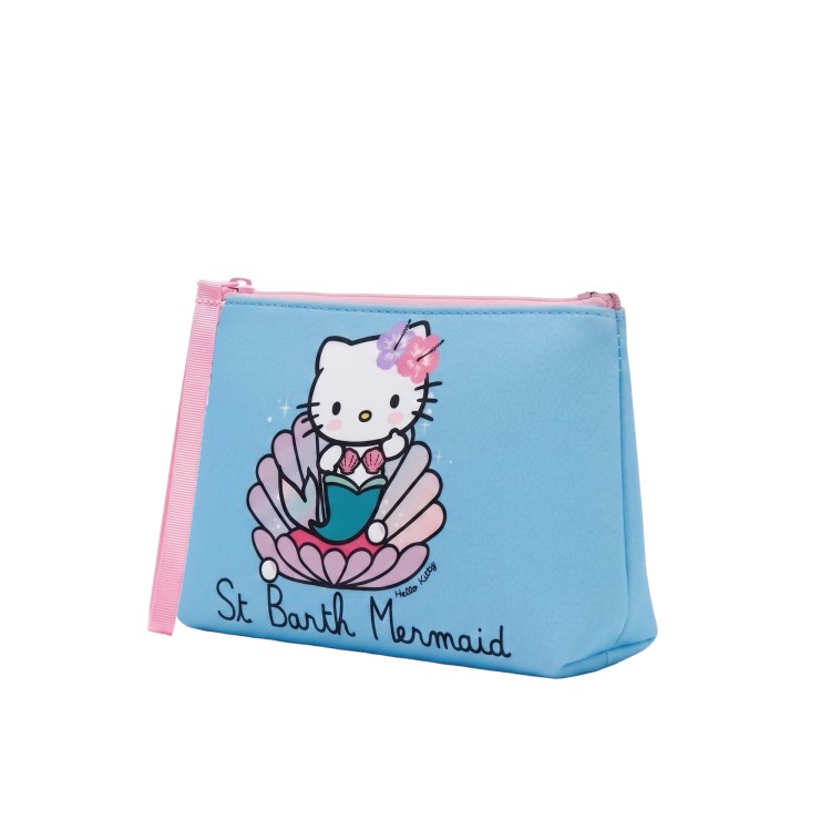 SAINT BARTH Pochette celeste Hello Kitty bambina