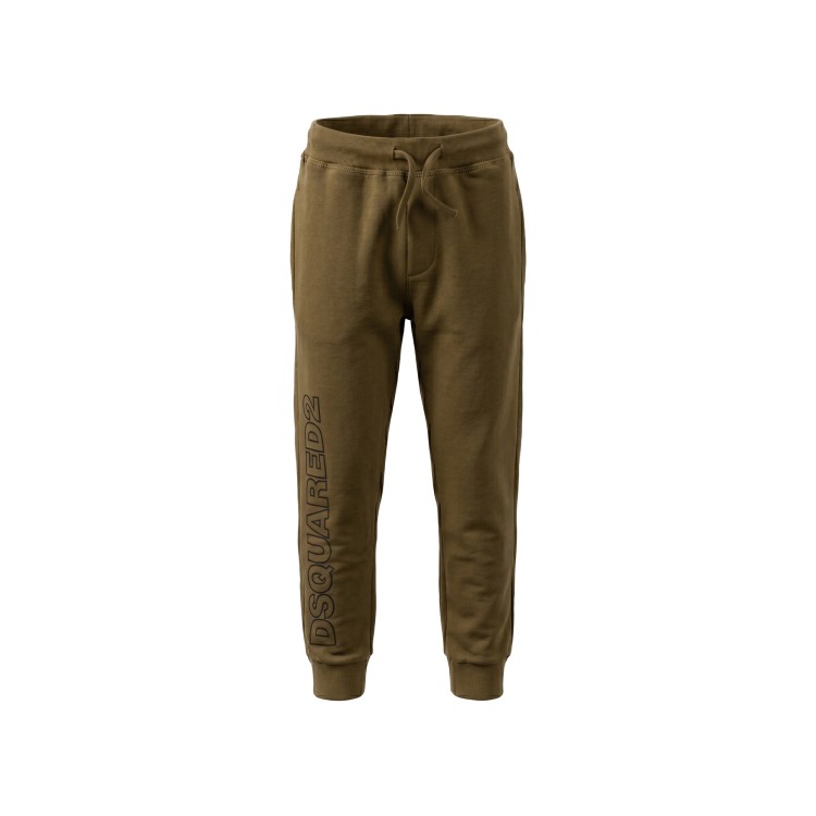 DSQUARED Joggers marroni in felpa bambino