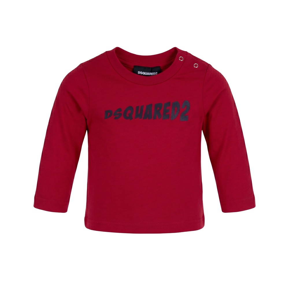 DSQUARED T-shirt rossa neonato