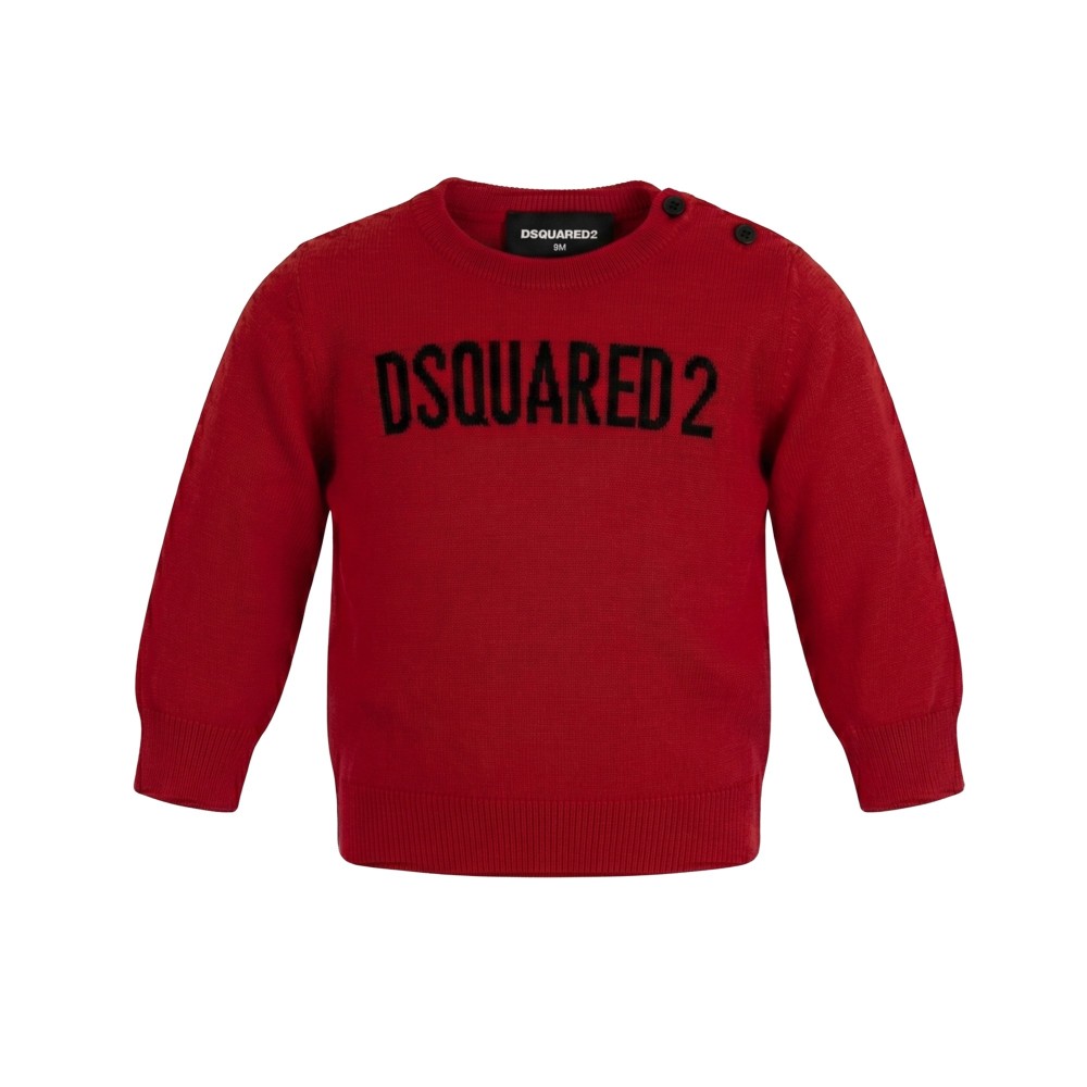 DSQUARED Maglioncino rosso...