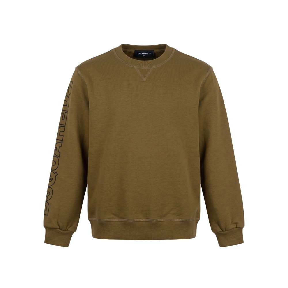 DSQUARED Felpa marrone ragazzo