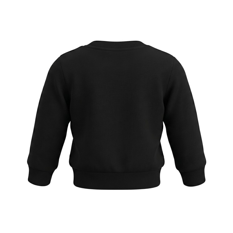 DSQUARED Felpa in cotone nera per neonato