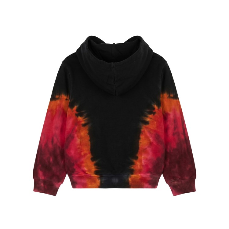 DSQUARED Felpa con cappuccio rosso nera bambino