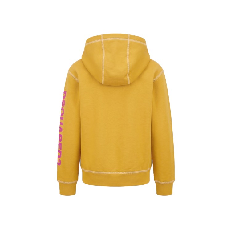 DSQUARED Felpa giallo ocra bambina