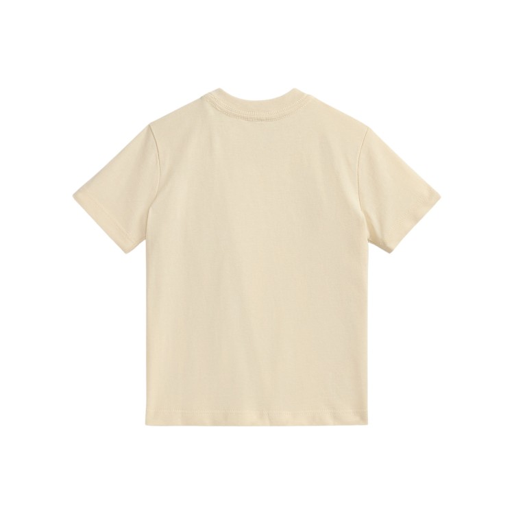 RALPH LAUREN T-shirt crema Pony ricamato neonati