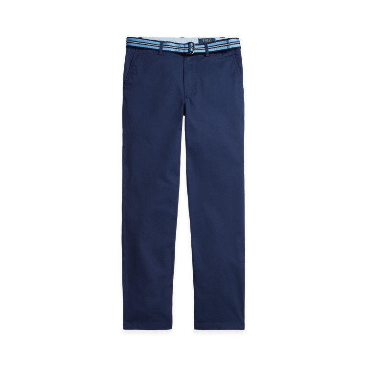 RALPH LAUREN Pantaloni navy slim fit bambino