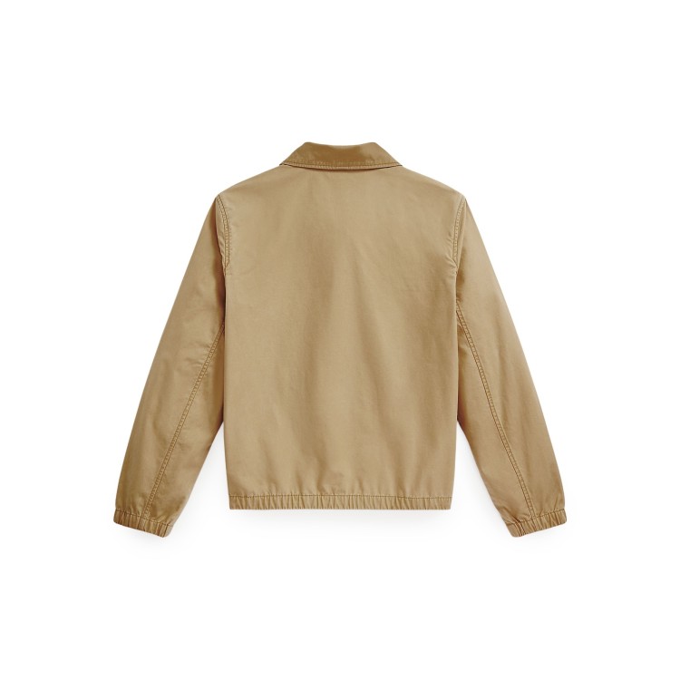 RALPH LAUREN Giacca beige in popeline bambino