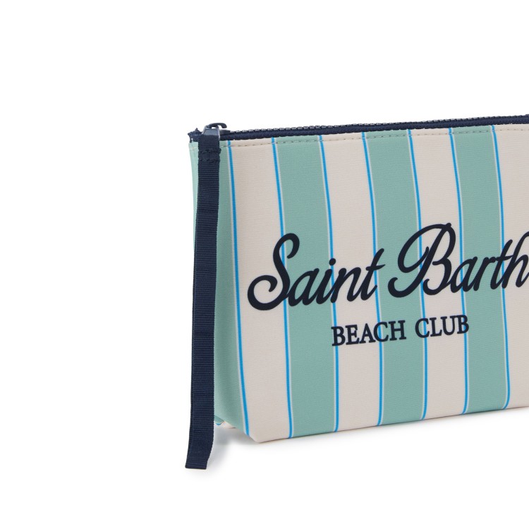 SAINT BARTH Pochette salvia a righe bambina