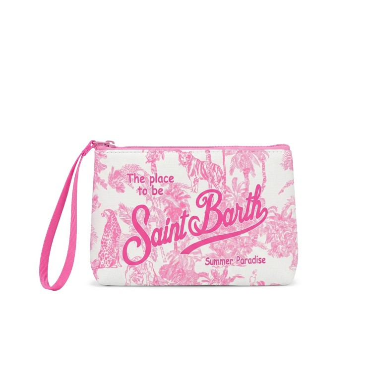 SAINT BARTH Pochette rosa jungle oceania bambina