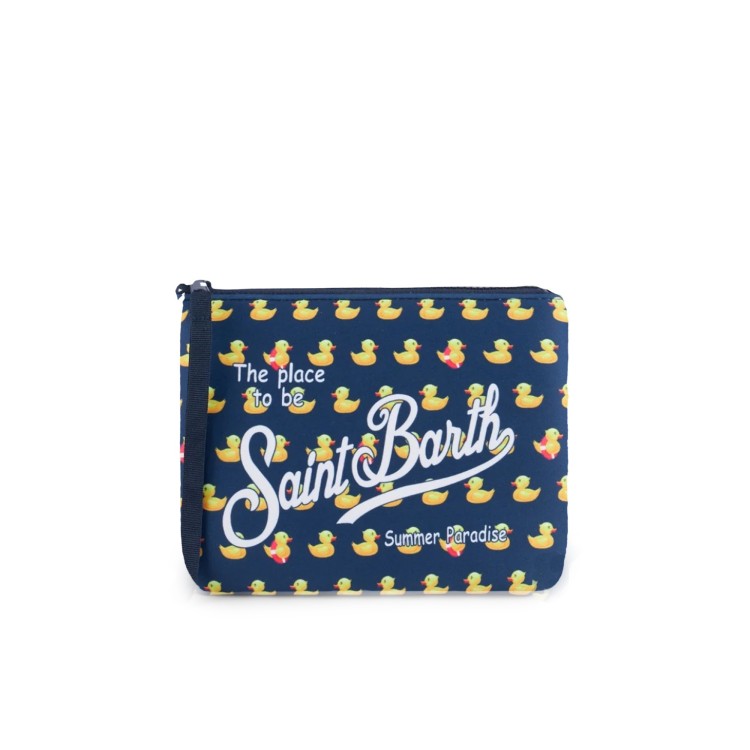 SAINT BARTH Pochette blu navy paperelle bambino