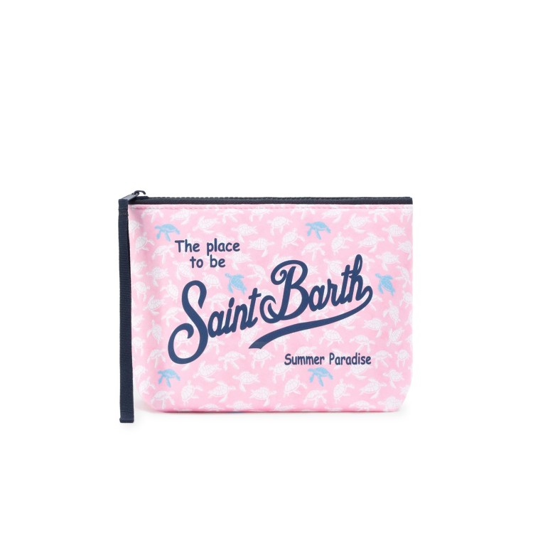 SAINT BARTH Pochette rosa tartarughe bambina