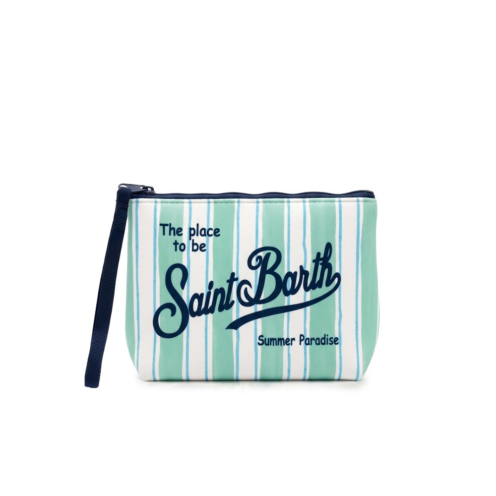 SAINT BARTH Pochette verde...