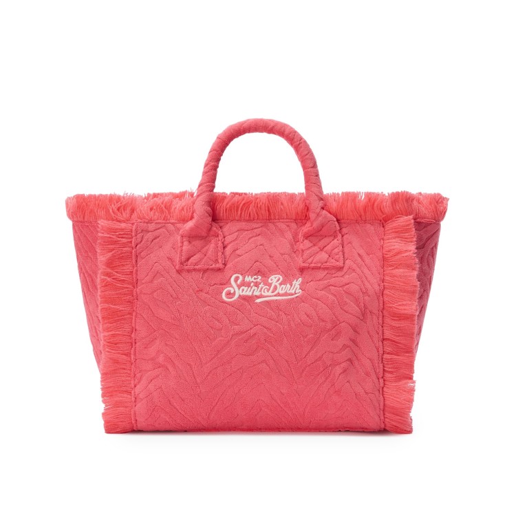 SAINT BARTH Borsa Colette rossa zebrata in spugna bambina