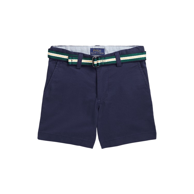 RALPH LAUREN Pantaloncini slim fit blu navy bambino