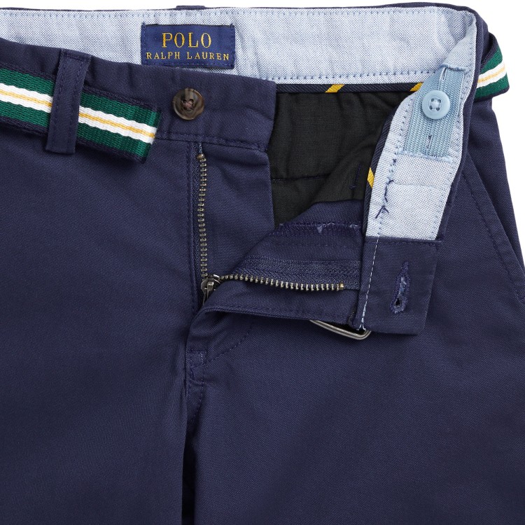 RALPH LAUREN Pantaloncini slim fit blu navy bambino