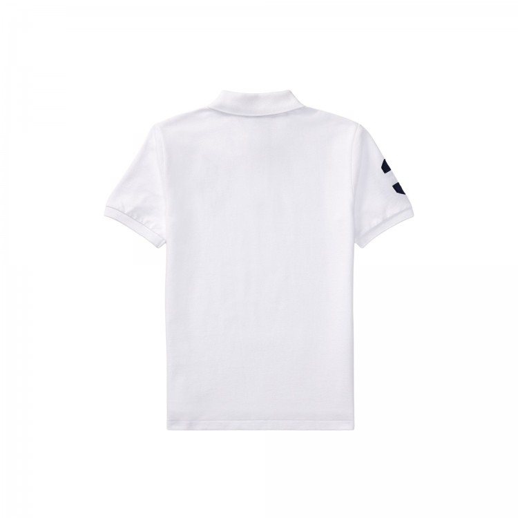 RALPH LAUREN Polo bianca in piqué Big Pony bambino
