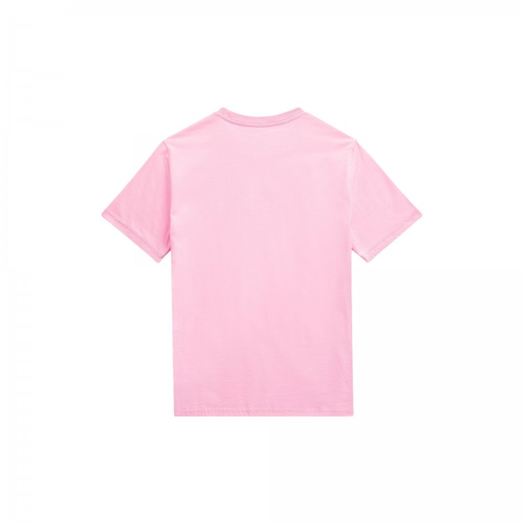 RALPH LAUREN T-shirt rosa Pony blu navy bambina