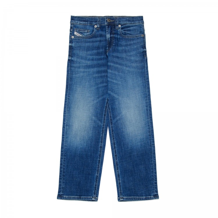 DIESEL Jeans blu relaxed slavato bambini