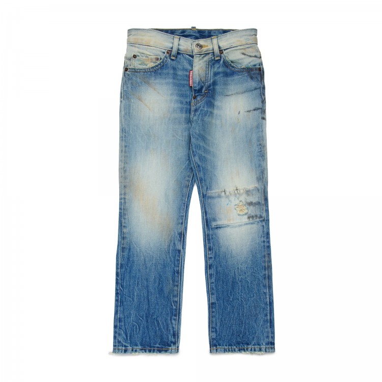 DSQUARED Jeans chiari slavati bambino