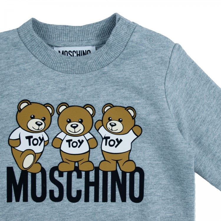 MOSCHINO T-shirt  grigia neonati