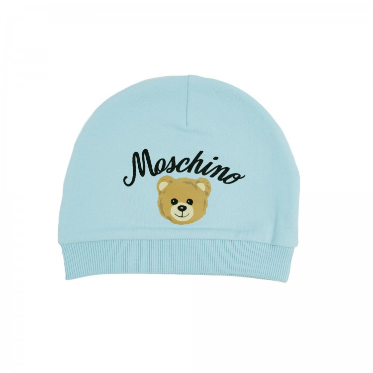 MOSCHINO Cappello felpa cielo neonato