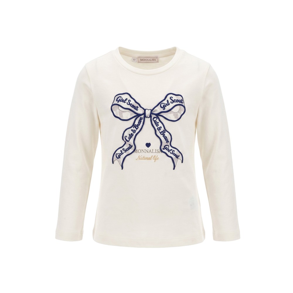 MONNALISA T-shirt panna...