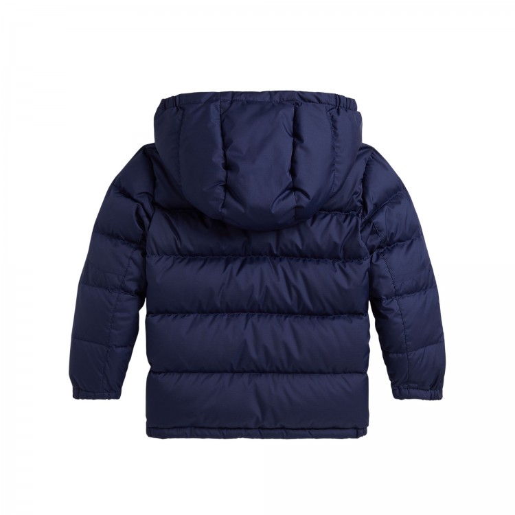 RALPH LAUREN Giubbotto blu navy pony rosso bambini