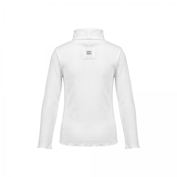 DOUDOU T-shirt bianca a maniche lunghe bambina