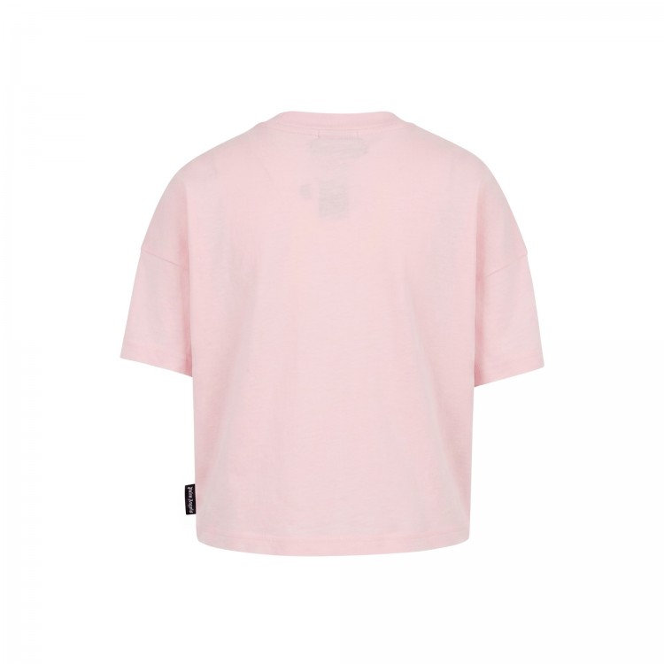 PALM ANGELS T-shirt rosa con stampa Bear bambina
