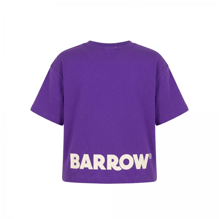 BARROW BOXY FIT JERSEY T-SHIRT GIRL.ROYAL PURPLE
