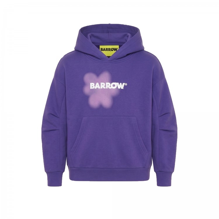 BARROW OVER BOXY FIT FLEECE HOODIE GIRL.ROYAL PURPLE