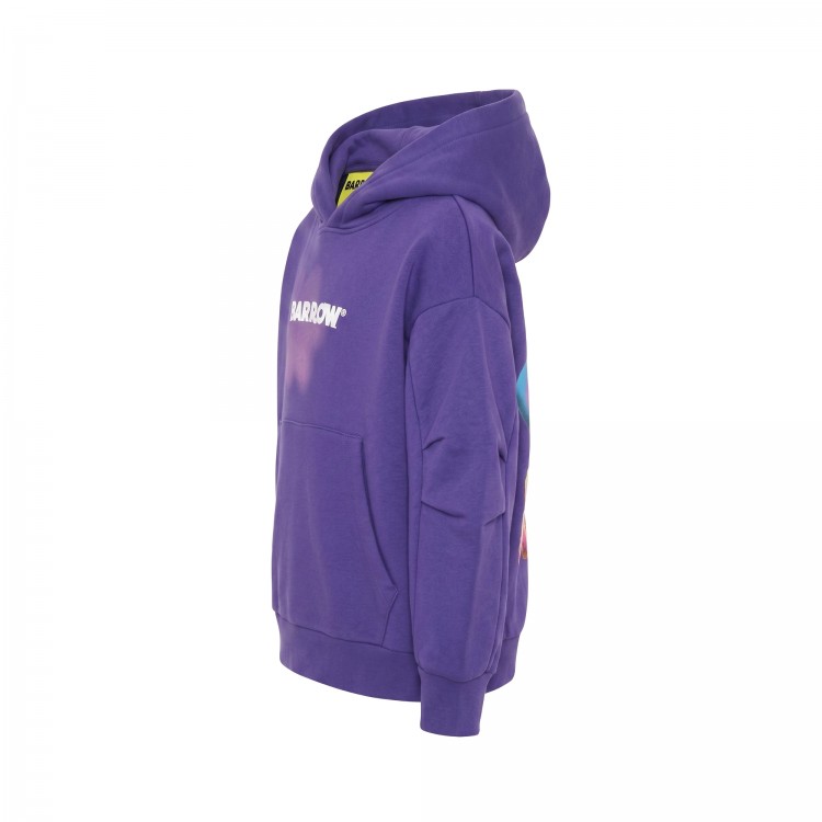 BARROW OVER BOXY FIT FLEECE HOODIE GIRL.ROYAL PURPLE