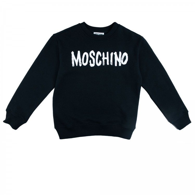 MOSCHINO Felpa nera  bambino