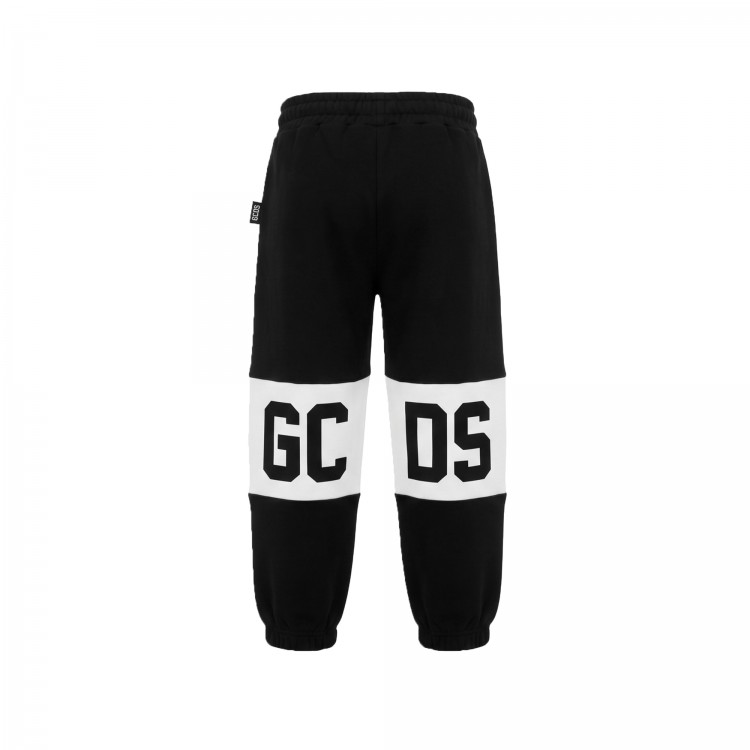 GCDS YOUNG Joggers neri logati bambini